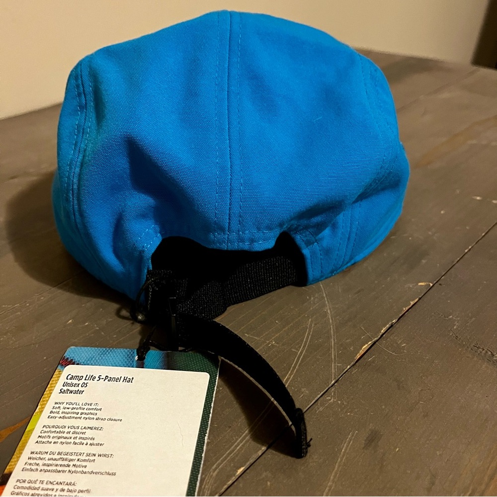 Cotopaxi Vibrant Blue Adjustable Cap, Camp Life 5 Panel Hat, unisex - Picture 3 of 6